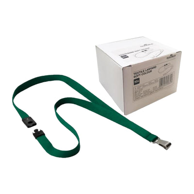Durable Textile Lanyard 15 mm, Dark Green