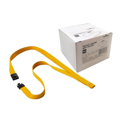 Durable Textile Lanyard 15 mm, Ochre