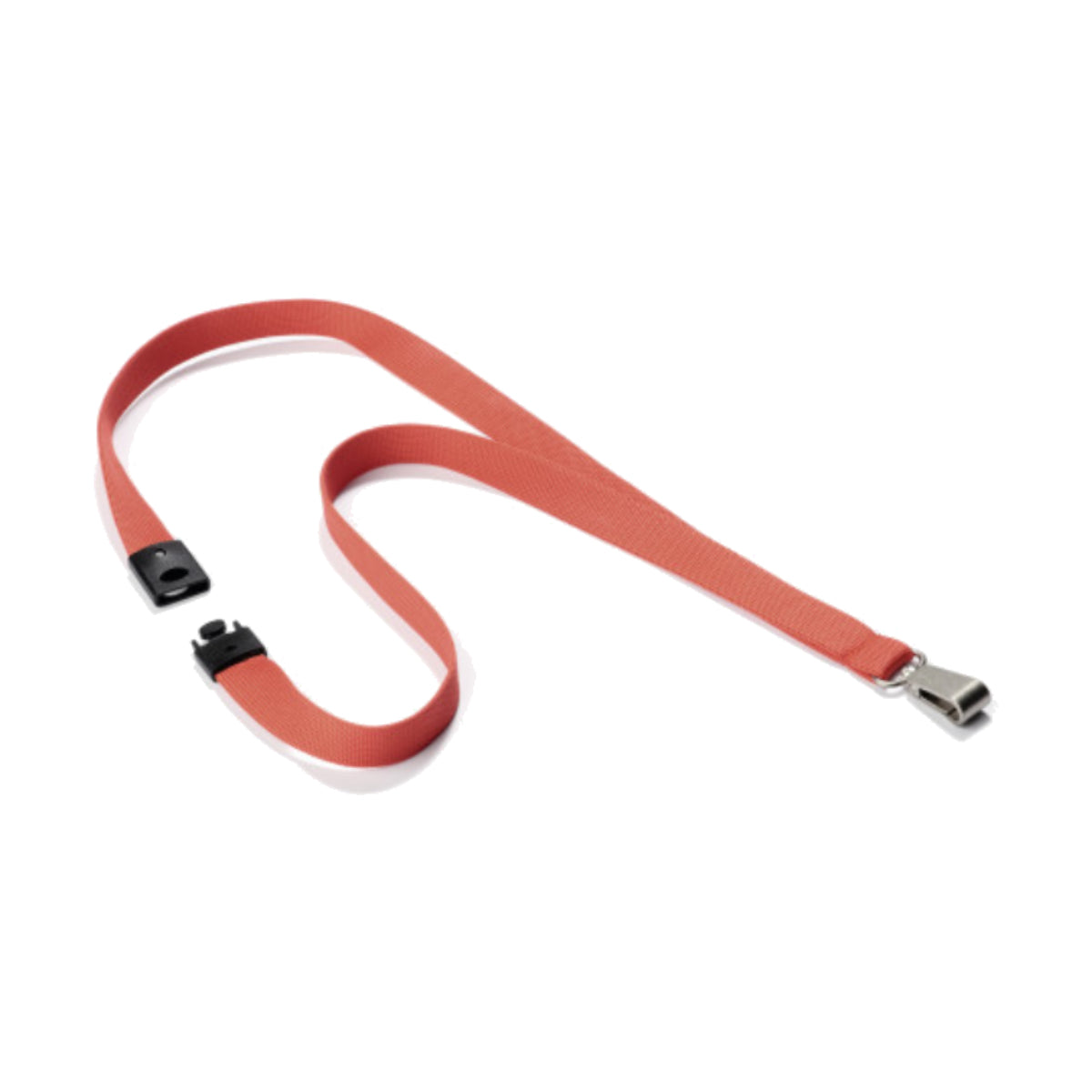 Durable Textile Lanyard 15 mm, Coral