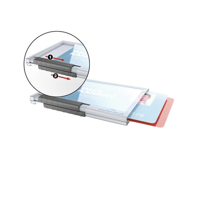 Durable Card Holder Pushbox DUO