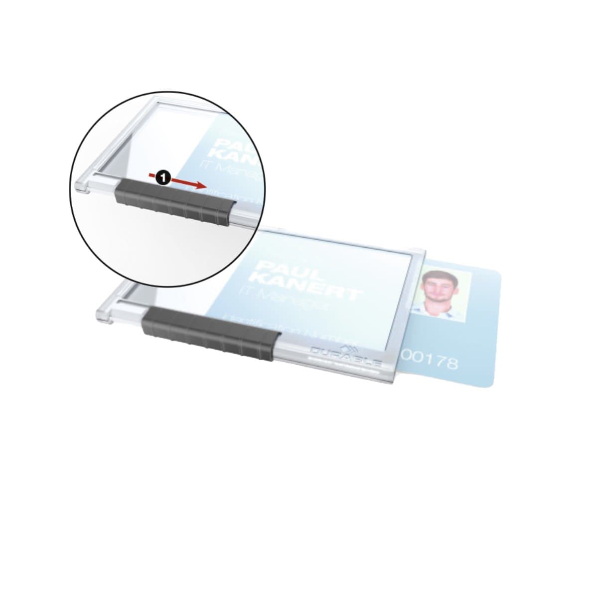 Durable Card Holder Pushbox MONO