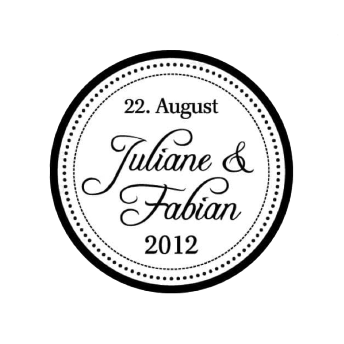 Trodat Printy 3642 Stamp, max. 6 Lines text, 40 mm diameter