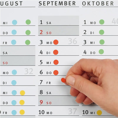 Herma Office Pack Color Dots, perforated sheets, 19 mm, 1280/pack, Blue