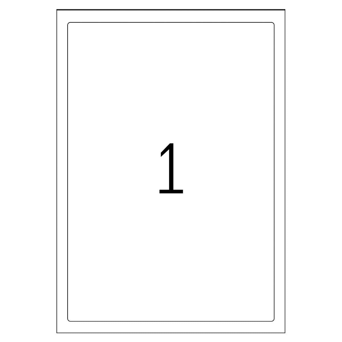 Herma Weatherproof Polyester Film, Hard-wearing Label, 190 x 275 mm, 25/pack, White