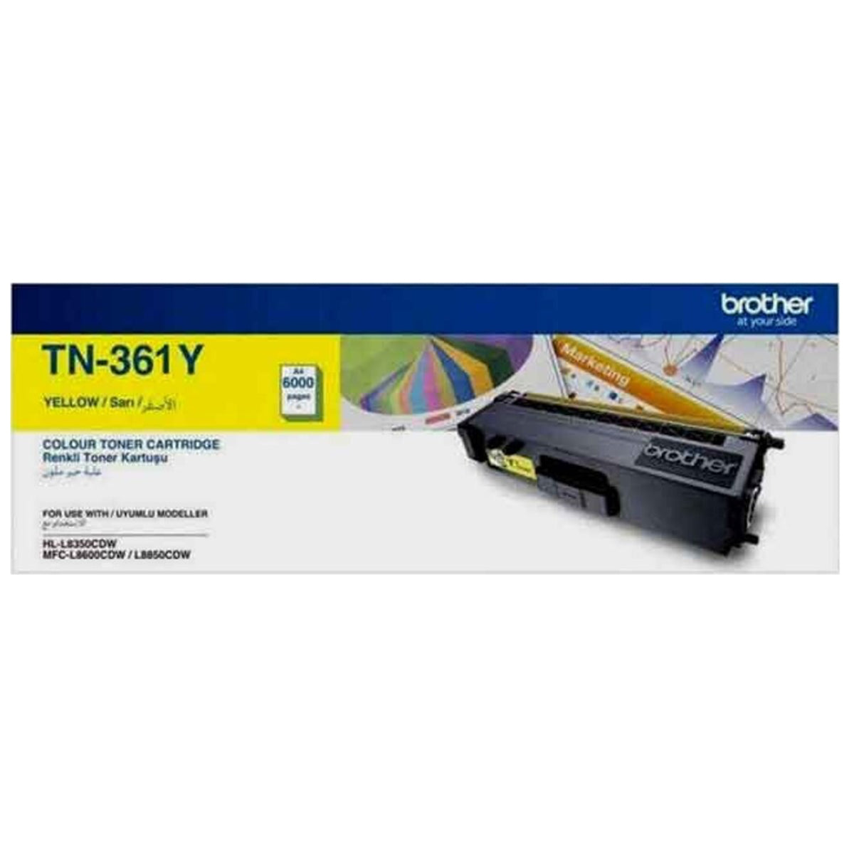 Brother TN-361Y Yellow Toner Cartridge