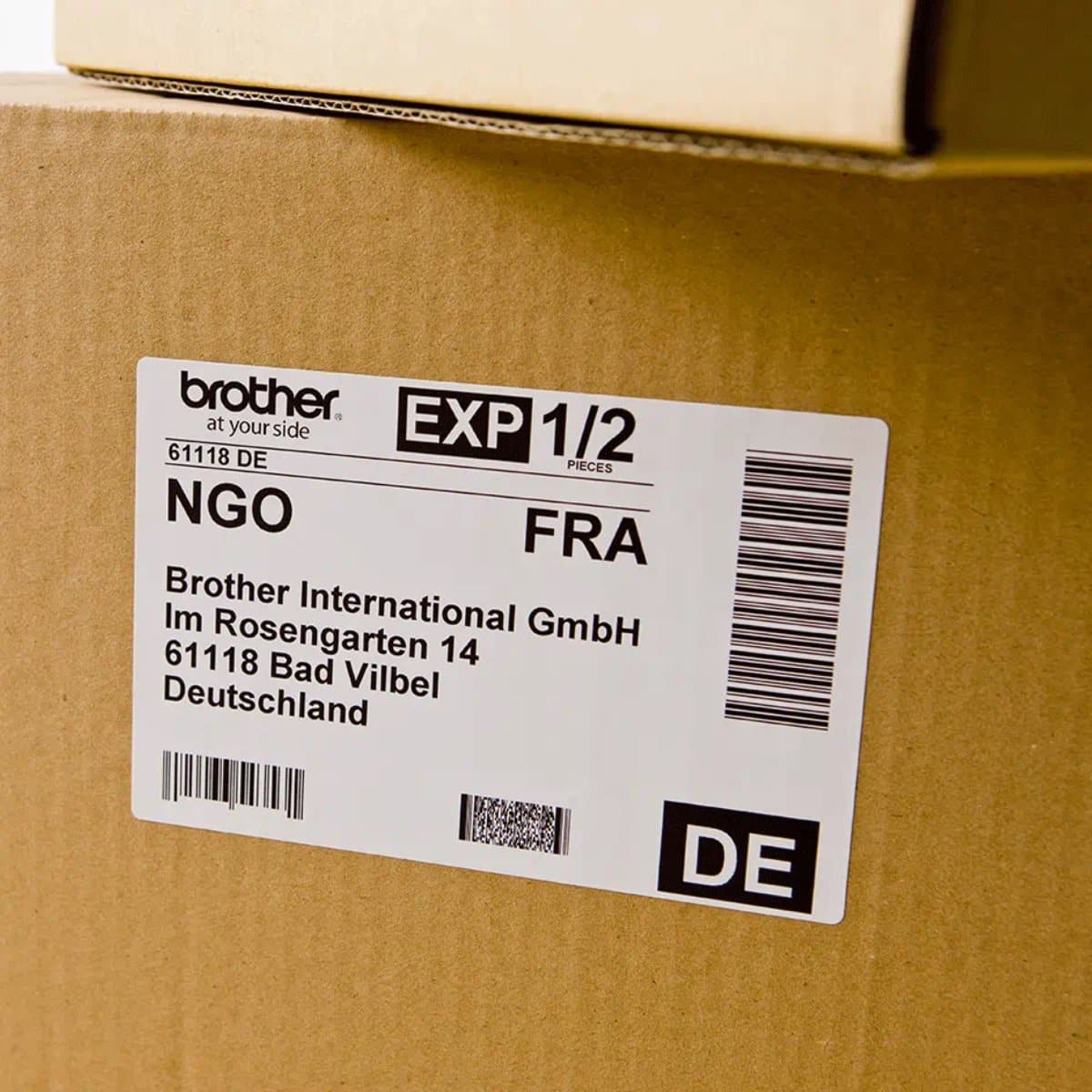 Brother DK-11202 Shipping Labels, 62 x 100 mm, 300/roll, White