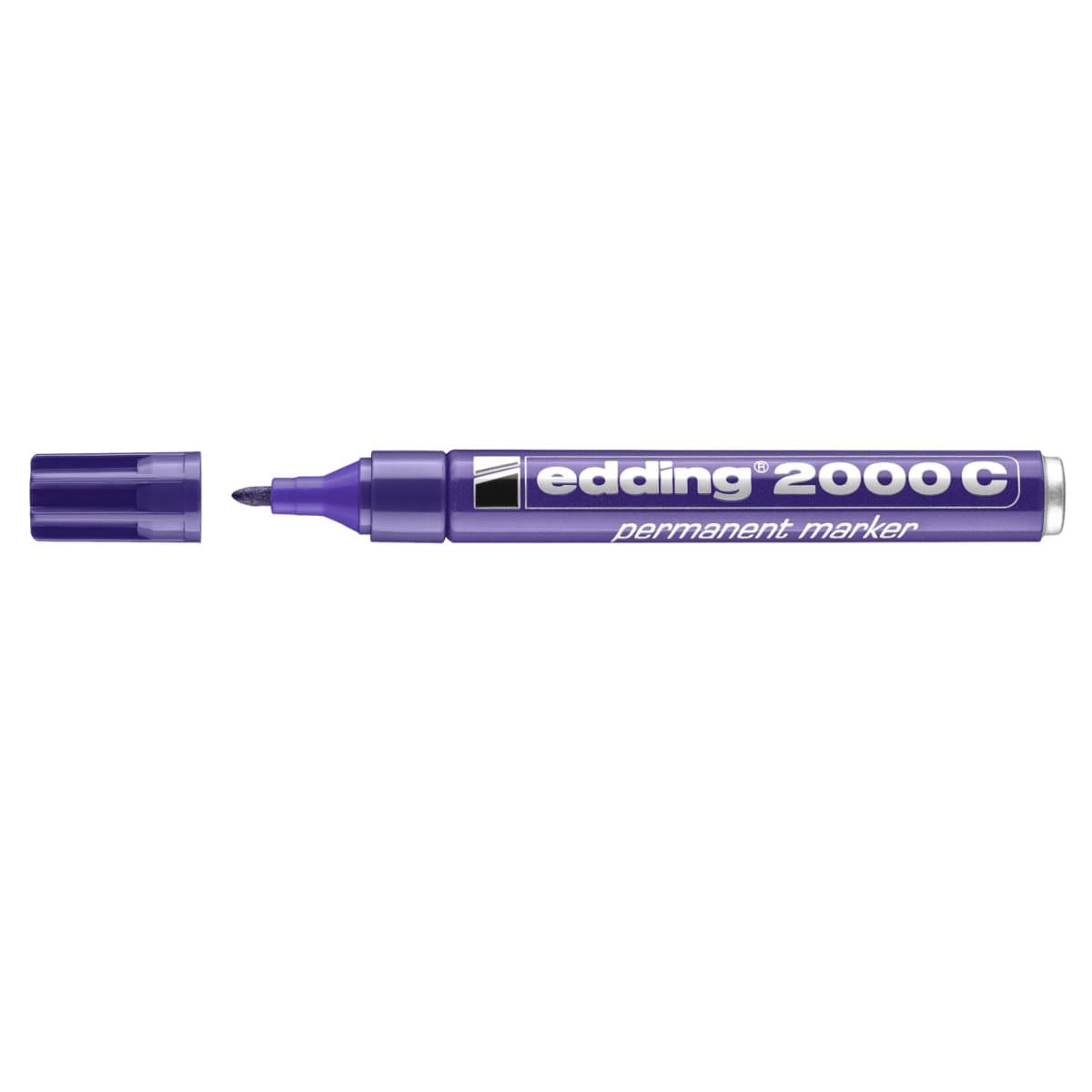 edding 2000C Permanent Marker, 1.5-3mm Bullet Tip, Violet