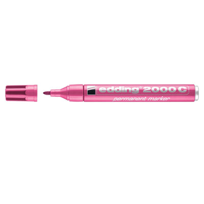 edding 2000C Permanent Marker, 1.5-3mm Bullet Tip, Pink