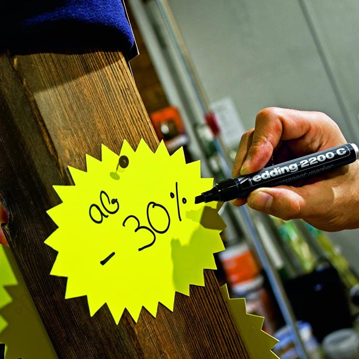 edding 2200C Permanent Marker, 1-5mm Chisel Tip, Pink