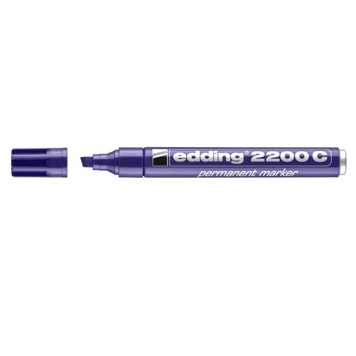 edding 2200C Permanent Marker, 1-5mm Chisel Tip, Violet
