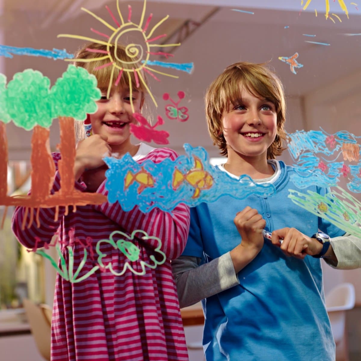 edding 16 FUNTASTICS - WINDOW FUN Marker Set, 2-6mm Bullet Tip, Set of 5