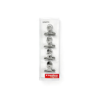 Trendform Magnetic Clip GRAFFA, 4/pack, Chrome Plated