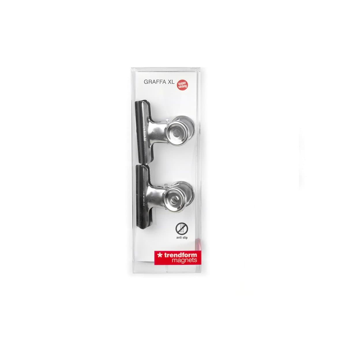 Trendform Magnetic Clip GRAFFA XL, 2/pack, Chrome Plated
