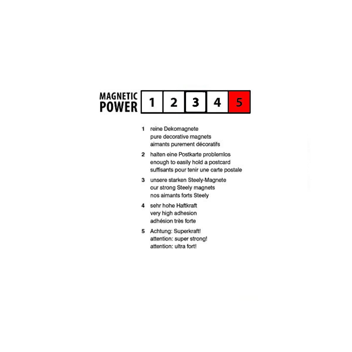 Trendform Magnetic Clip GRAFFA XL, 2/pack, Chrome Plated