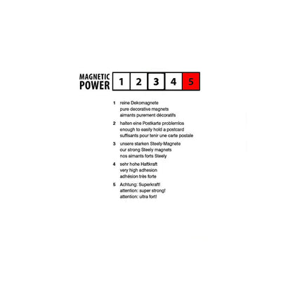 Trendform Magnetic Clip GRAFFA XL, 2/pack, Chrome Plated