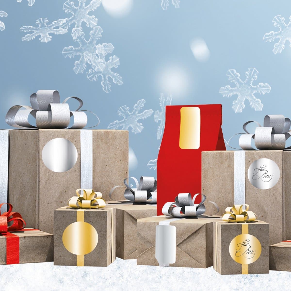 Herma Decor Stickers GOLD Dots, 32 mm, 18/pack, Gold