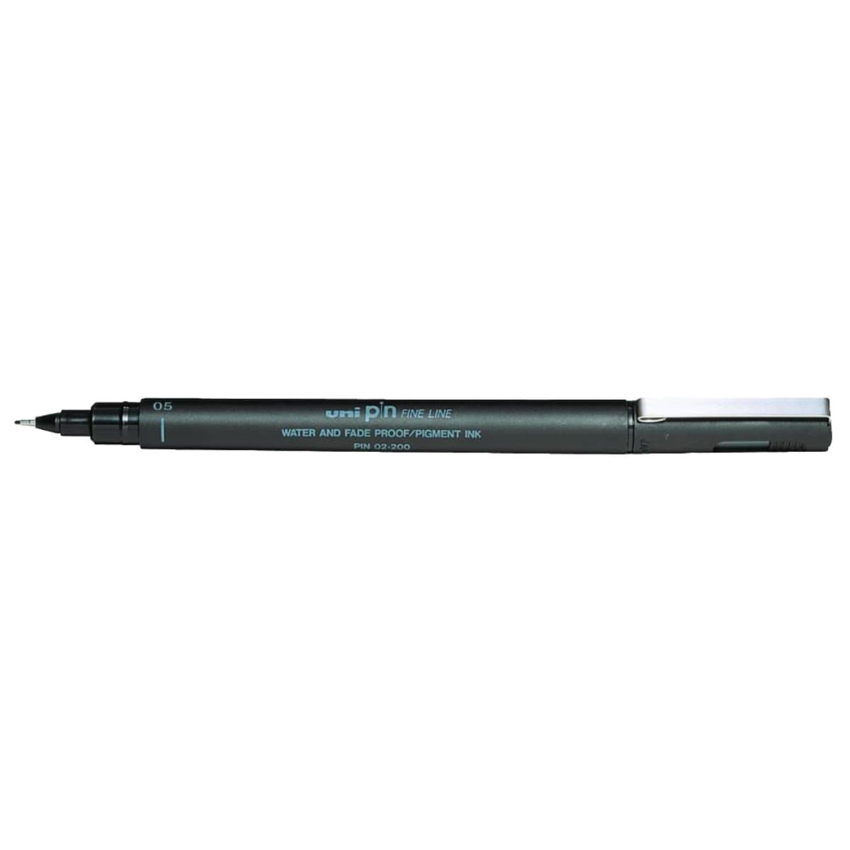 uni pin 05 Fine Line Pen, Pigment Ink, 0.5mm, 12/box, Black