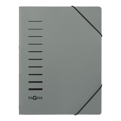 Pagna Folder A4, 6 compartments, with elastic fastener, PP, Assorted Colors