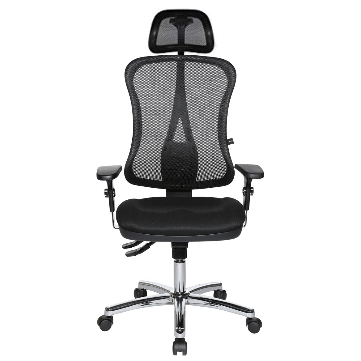 Topstar HEAD POINT SY SOMO Mesh Office Chair with Headrest, Mesh/Fabric Black