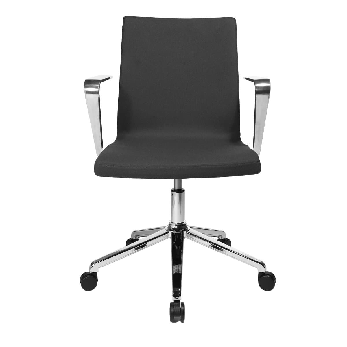 Topstar SITNESS CUBE Swivel Visitor Meeting Chair with armrests, Fabric Anthrazite