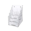 Acrylic Brochure Holder Table/Wall Mount, 4 Tier, A5 149 x 210 mm