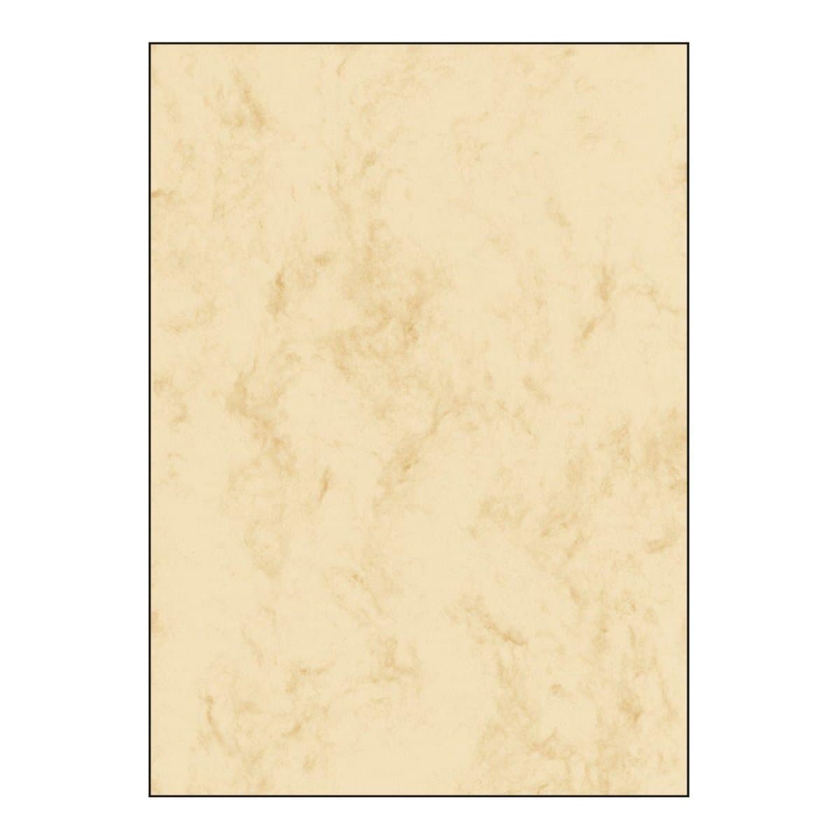 Sigel Marbled Paper A4, fine cardboard, 200gsm, 50sheets/pack, Beige