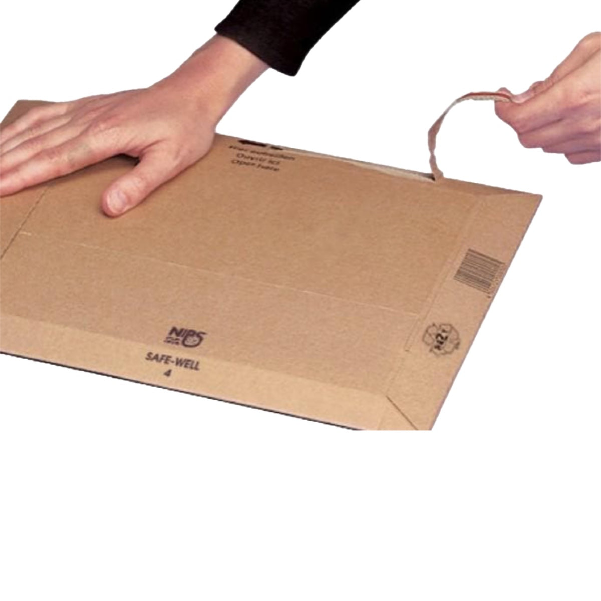 NIPS Safe-Well Rigid Cardboard Envelope, C4 250x353 mm, Brown
