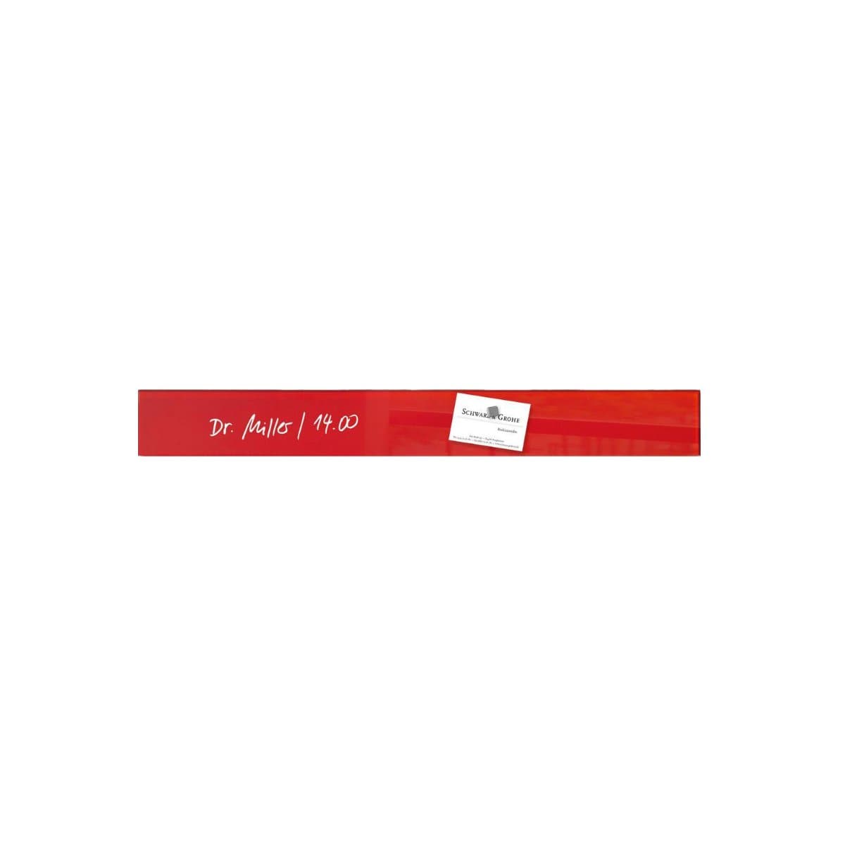 Sigel Magnetic Glass Board ARTVERUM,  6.5 x 55 cm, Red