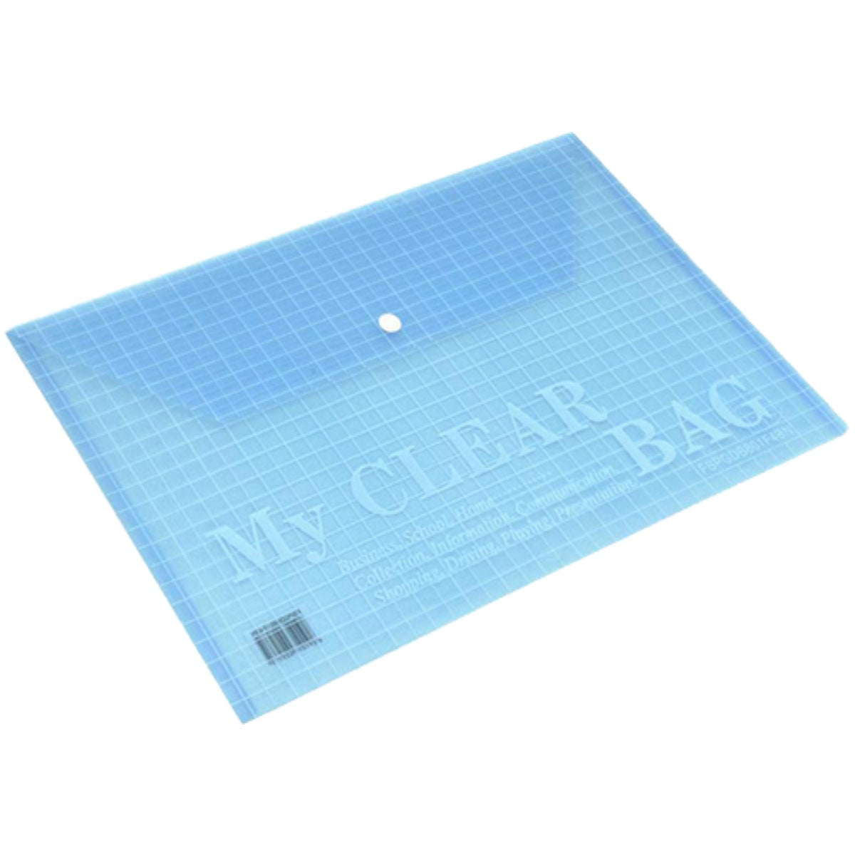 FIS Document Bag "My Clear Bag" A4, 12/pack, Blue