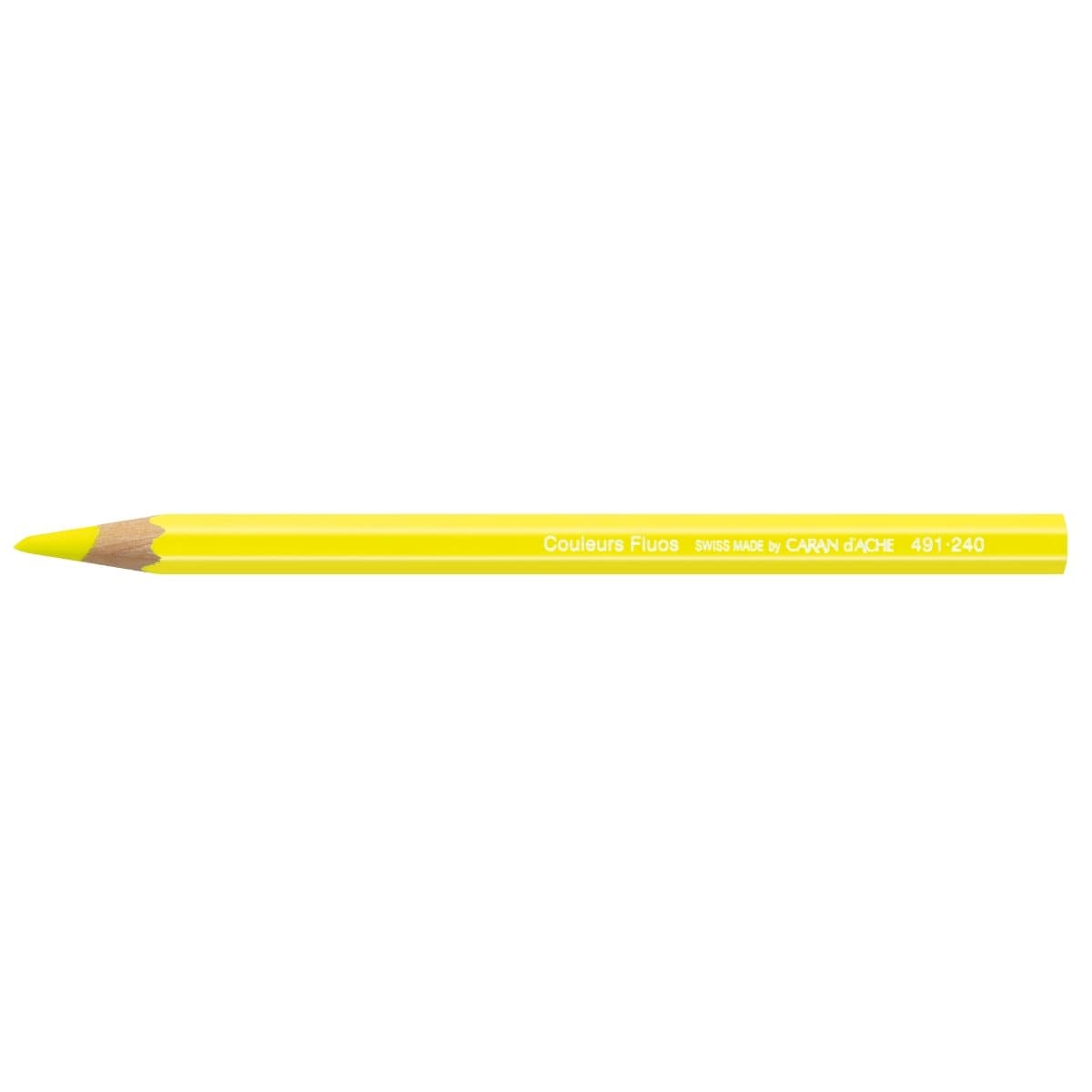 CARAN d'ACHE Fluorescent Color Pencil, Yellow