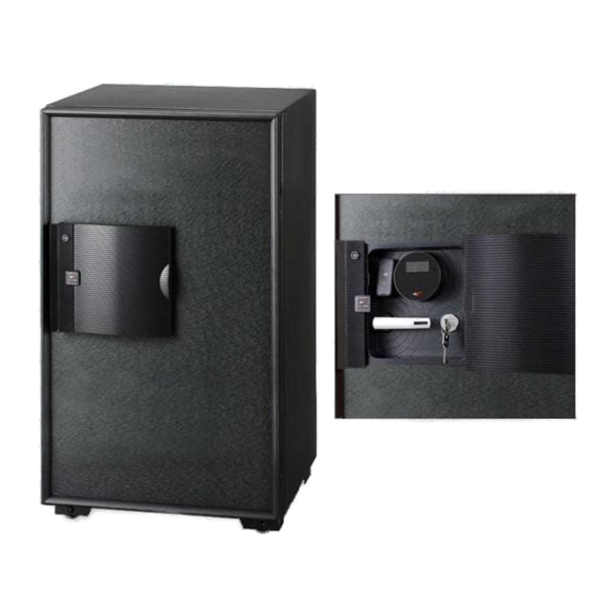 Eagle EGE-100 Fire Resistant Safe, Digital & Key & Finger Print Lock, Black