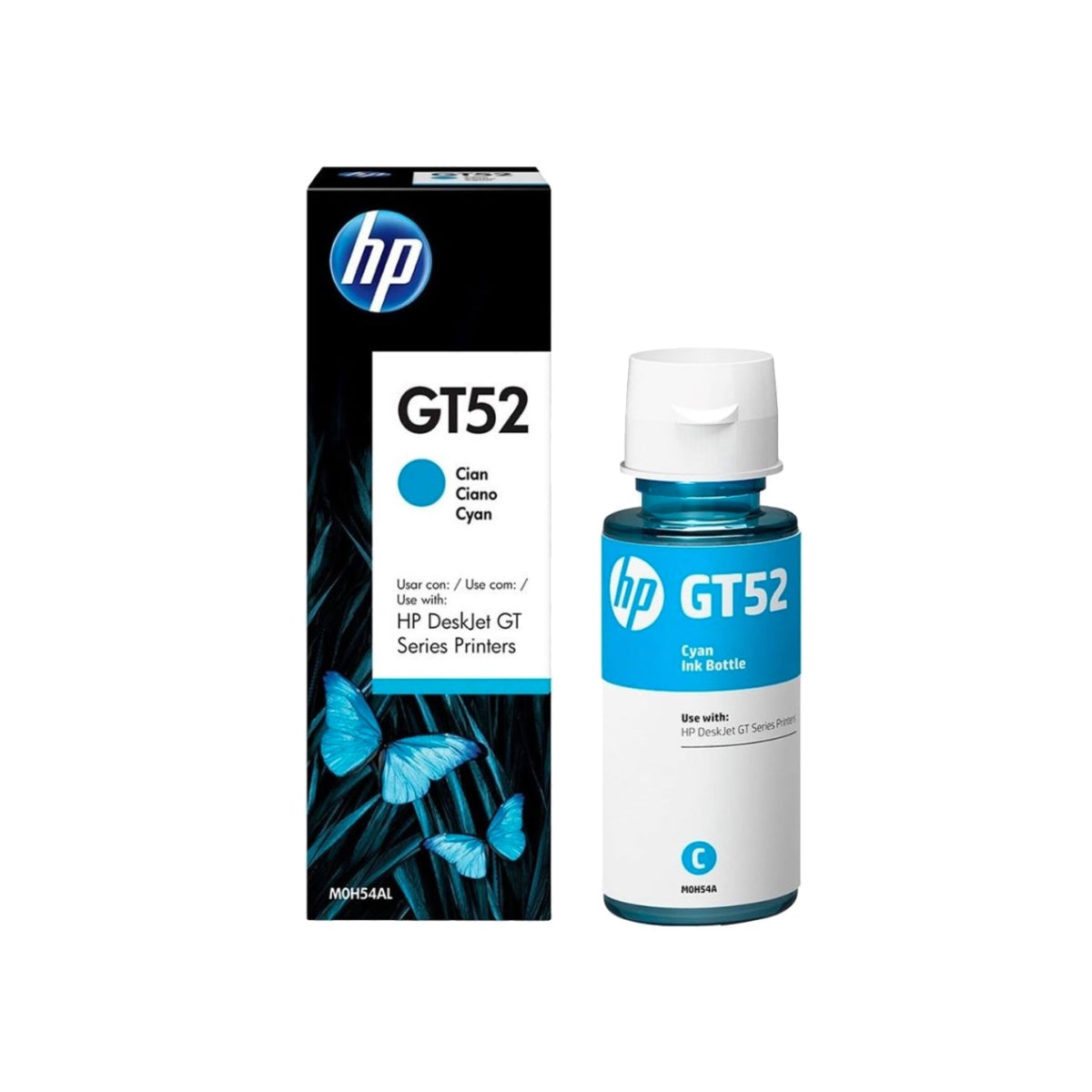HP GT52 Cyan Ink Bottle 70ml - M0H54AE