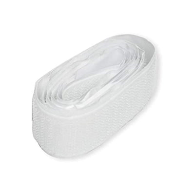 FIS Hook & Loop self-adhesive tape, 25mm x 1m, White