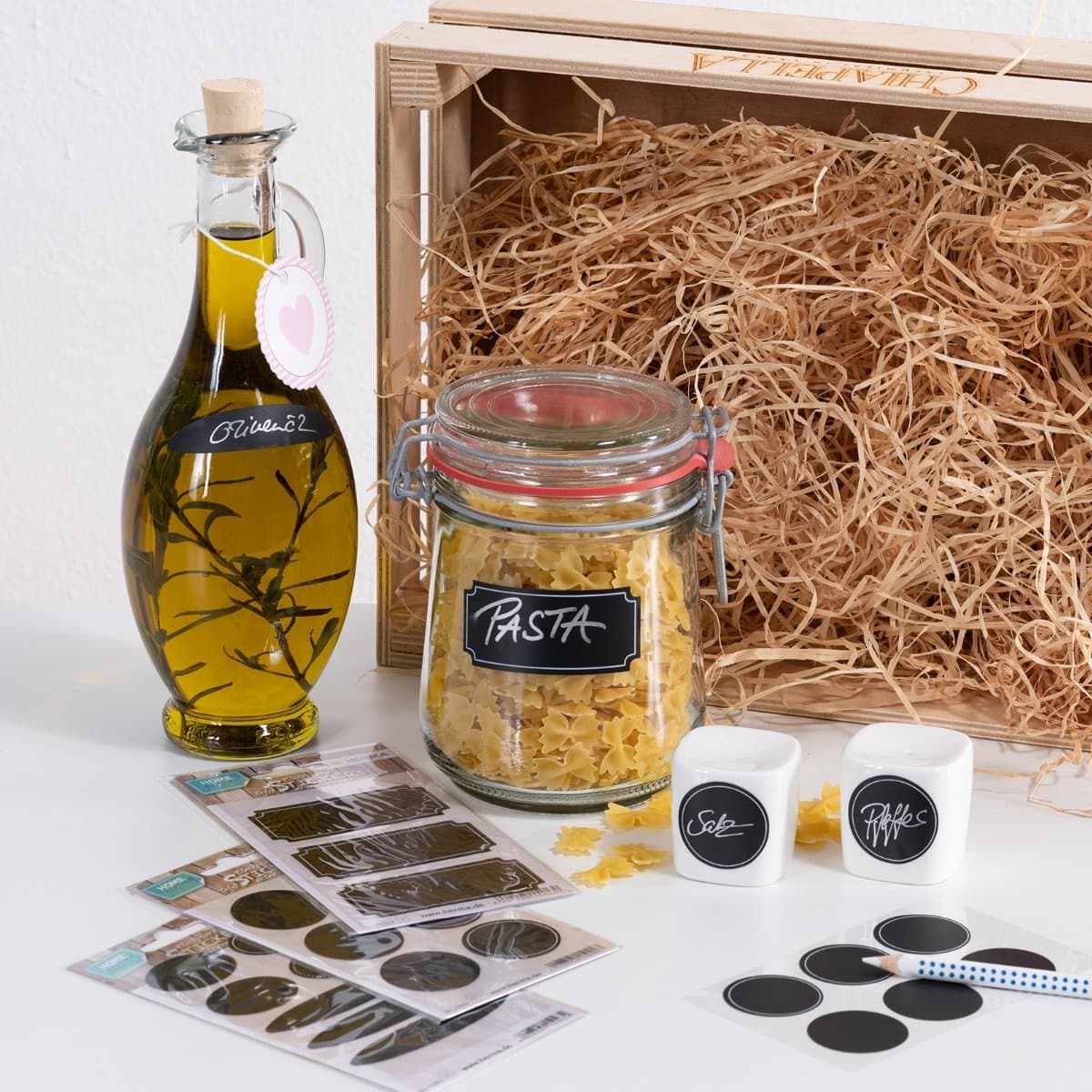 Herma Home Blackboard Sticker, Sign Labels, 6/pack, Black