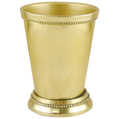 Brass Julep Cup Pen Holder, Golden Plated