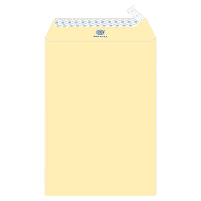 FIS Executive Laid Bond Paper Envelopes C4 Peel & Seal, 100gsm, 25/pack, Cream