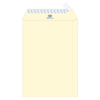 FIS Executive Laid Bond Paper Envelopes C4 Peel & Seal, 100gsm, 25/pack, Off-White