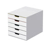 Durable Varicolor  MIX 5 - File Cabinet with 5 Colourful Drawers, White/Light Grey