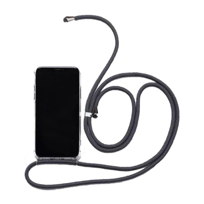 Crossbody and Necklace Phone Case for iPhone, Grey
