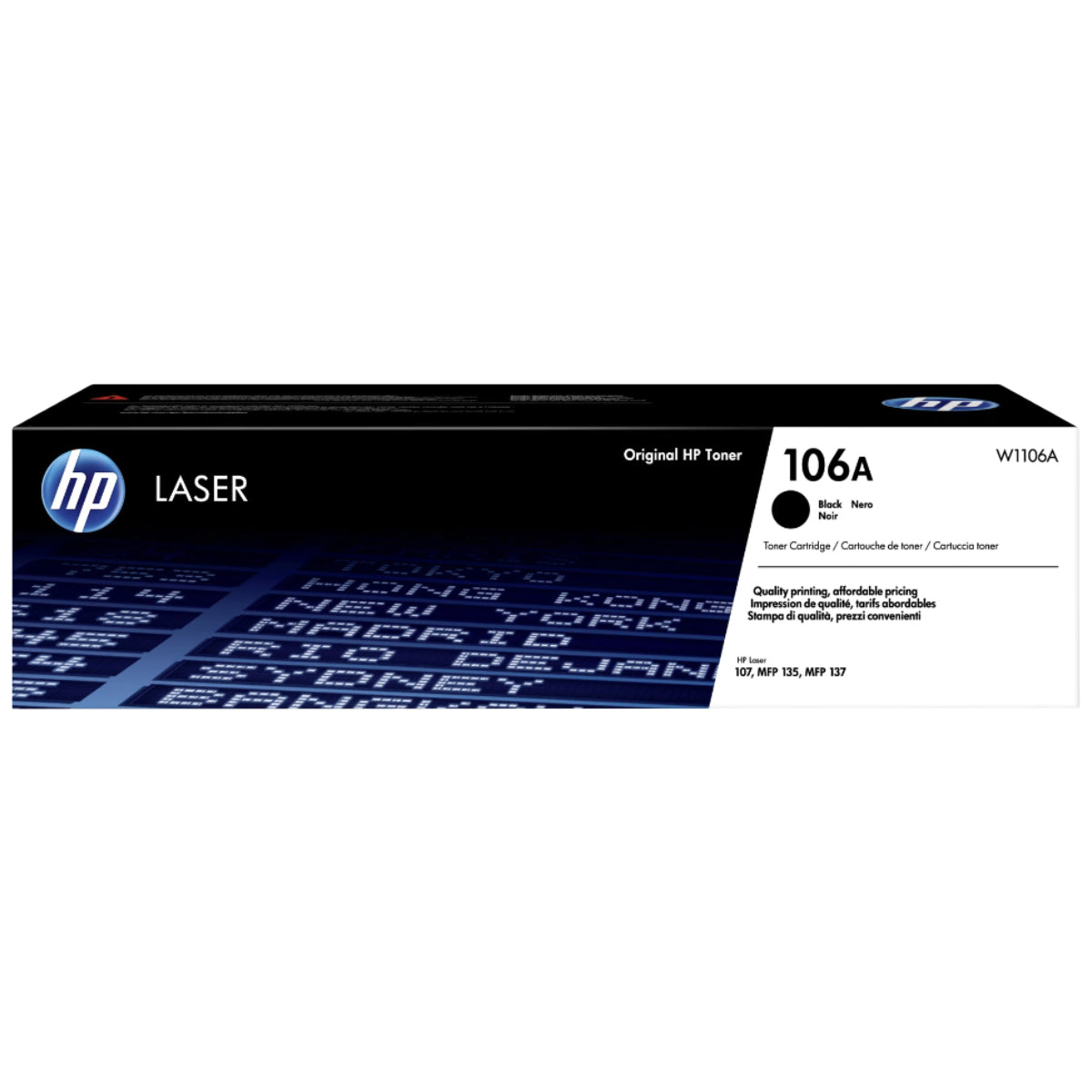 HP 106A Black Toner Cartridge - W1106A