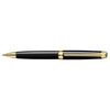 CARAN d'ACHE LEMAN EBONY BLACK Ballpoint Pen, Black/Gold Plated