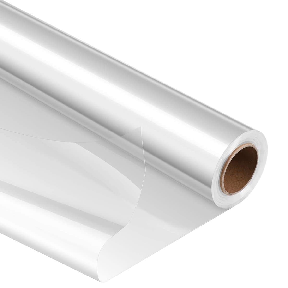 Clear Cellophane Wrapping Paper, 70cm x 100m, Transparent