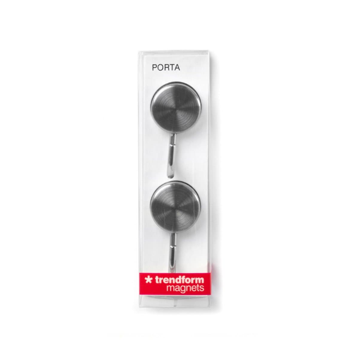 Trendform Magnetic Hook PORTA, 2/pack, Stainless Steel