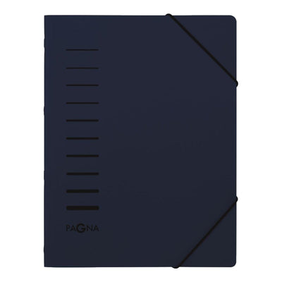 Pagna Folder A4, 6 compartments, with elastic fastener, PP, Assorted Colors