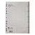 Atlas Divider Plastic PVC Grey A4, with numbers 1- 6