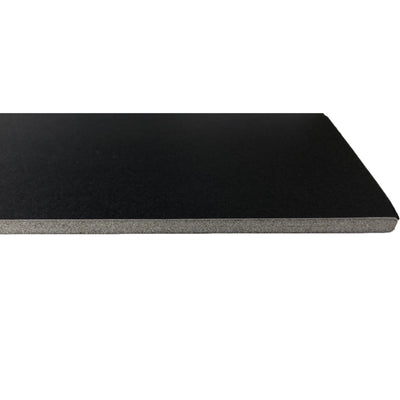 FIS Foamboard 70 x 100 x 0.5 cm, black foam, Black