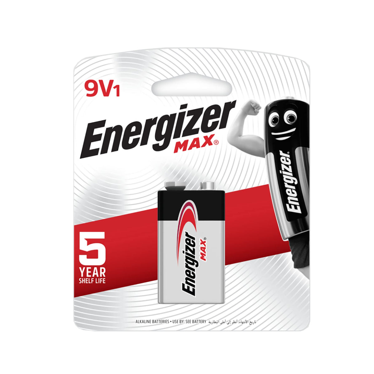 Energizer Alkaline Battery 9V 1/pack