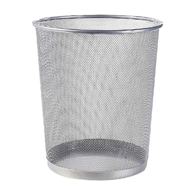 Partner Metal Mesh Waste Bin, Silver