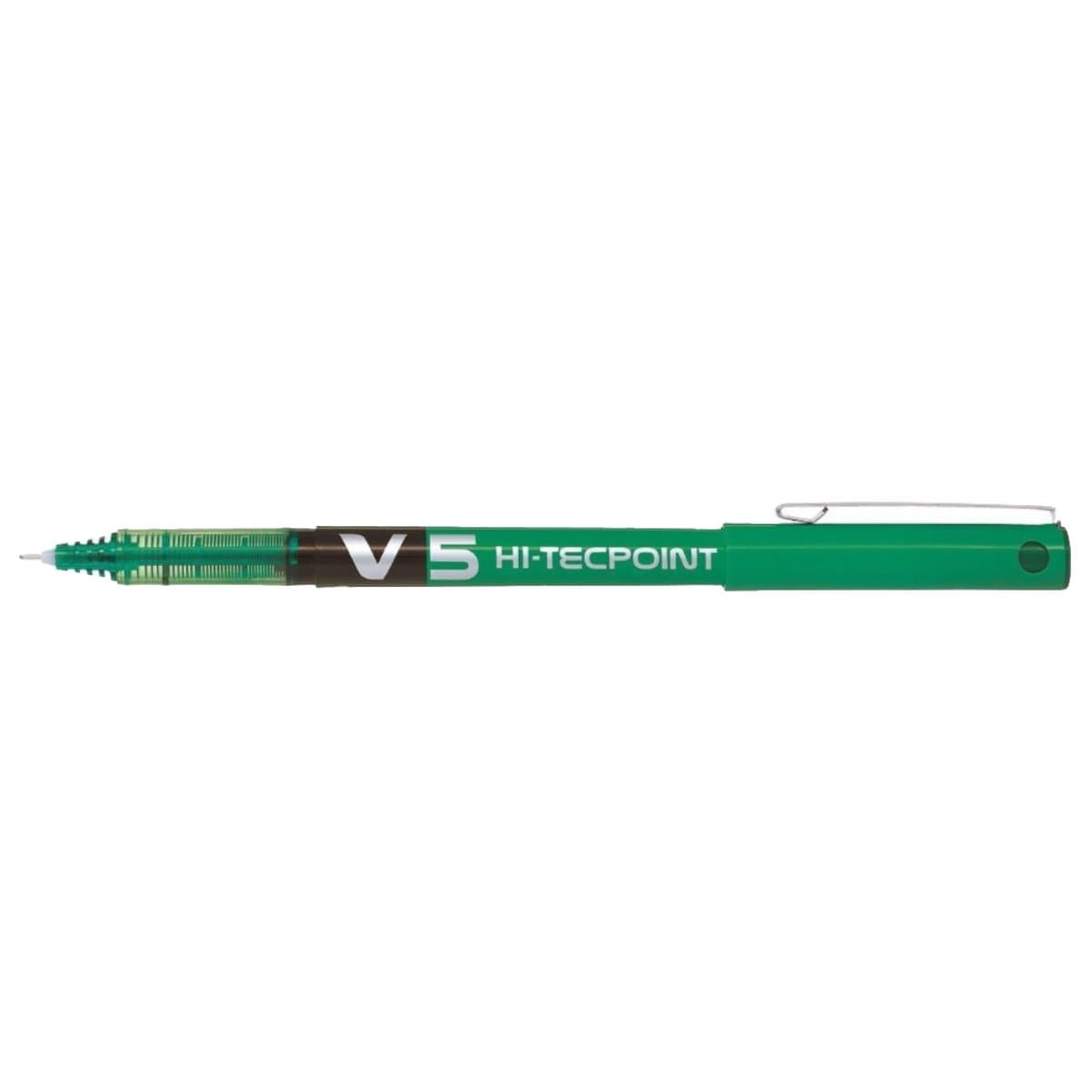 Pilot V5 Hi-Tecpoint BX-V5 Roller Ball Pen, 0.5mm, Green