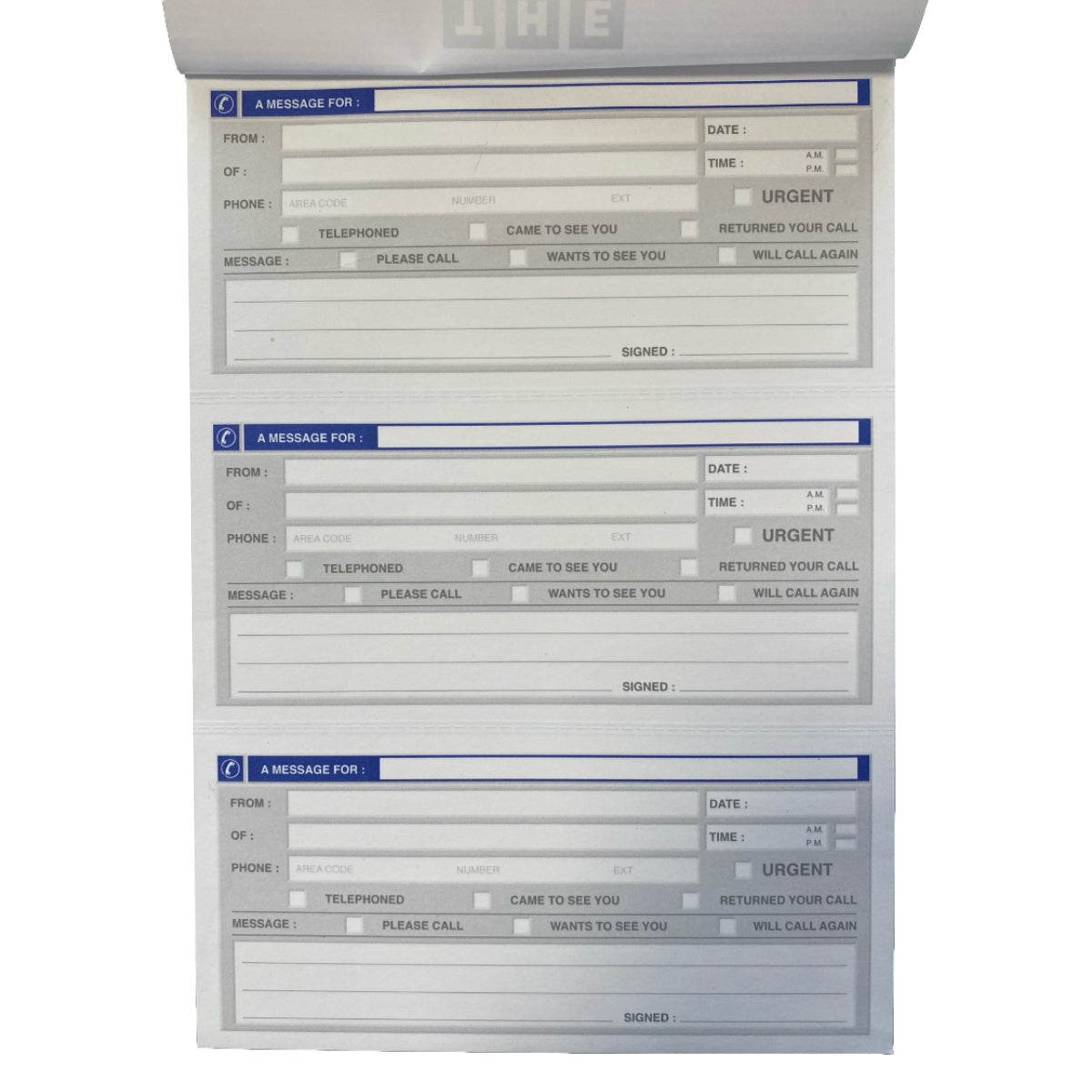 FIS The Telephone Message Pad for 150 messages in duplicate